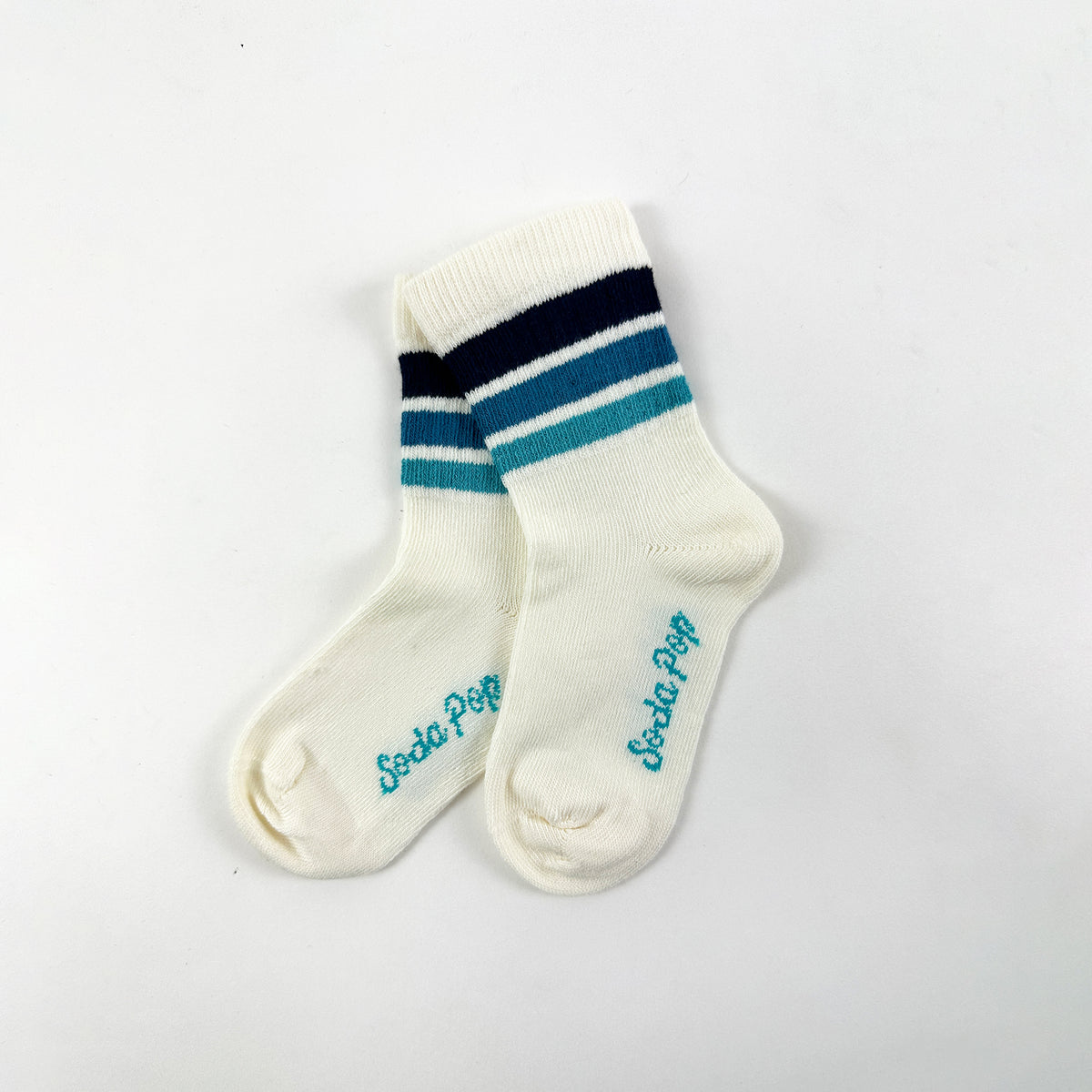 Kids 3-Stripe Socks - Blues