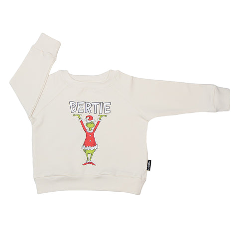 The Grinch - Personalised Sweatshirt - Standing Grinch - Cream