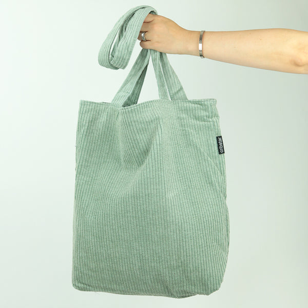 Tote Bag Dusty Mint Corduroy cribstar